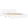 vidaXL Bedframe met Hoofdeinde Wit 193 x 203 cm Bewerkt hout