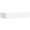vidaXL Wandmontage Zijtafel Wit 87,5 x 34,5 x 17 cm Bewerkt hout