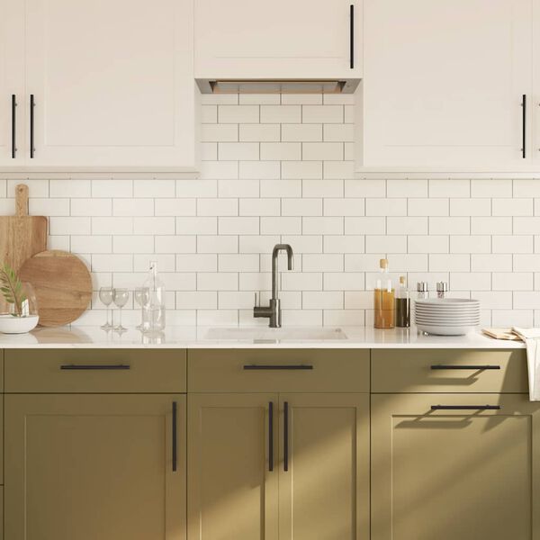 vidaXL Handvatten 10 st 160 mm roestvrij staal zwart