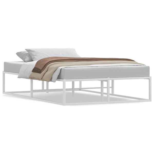 vidaXL Bedframe zonder matras 120x200 cm wit