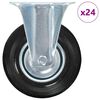 vidaXL 24 st Wielen vast 125 mm
