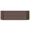 vidaXL Plantenbak 224x80x68 cm gegalvaniseerd staal bruin