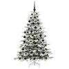 vidaXL Kunstmatige Inklapbare Kerstboom Wit 180 cm PE en PVC