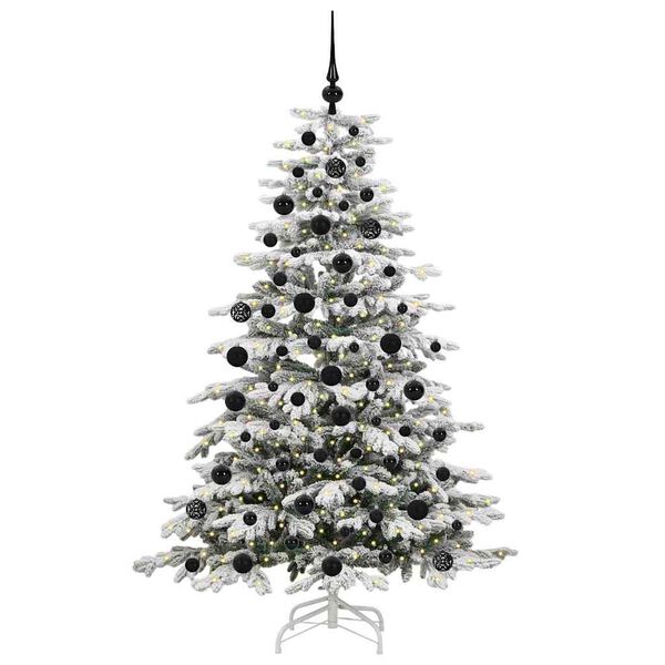 vidaXL Kunstmatige Inklapbare Kerstboom Wit 180 cm PE en PVC