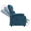 vidaXL Fauteuil verstelbaar fluweel blauw