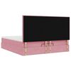vidaXL Ottoman bed met matrassen en LED's 160x200cm fluweel roze