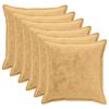 vidaXL Kussensloop 6 pcs HOUTEN Taupe 70 x 70 cm Flanel