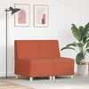 vidaXL Modulaire Bankeenheid Armlos 2 pcs Oranje 55 x 74 x 82 cm