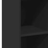 vidaXL Hoge kast 40x41x124 cm bewerkt hout zwart