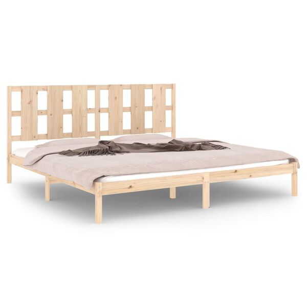 vidaXL Bedframe zonder matras massief grenenhout 200x200 cm