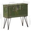 vidaXL Opbergkist militaire stijl 68x24x66 cm ijzer