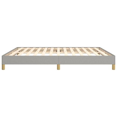 vidaXL Bedframe zonder matras stof lichtgrijs 180x200 cm