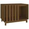 vidaXL Hondenhok 90x60x67 cm massief grenenhout honingbruin