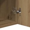 vidaXL Dressoir met LED 80x35x75 cm bewerkt hout artisanaal eiken