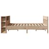 vidaXL Bed met boekenkast zonder matras massief grenenhout 140x190 cm
