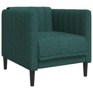 vidaXL Fauteuil stof donkergroen