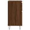 vidaXL Dressoirs 2 st 40x35x70 cm bewerkt hout bruin eikenkleur