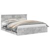 vidaXL Bedframe met lade Beton Grijs 200 x 200 cm Ingenieurshout