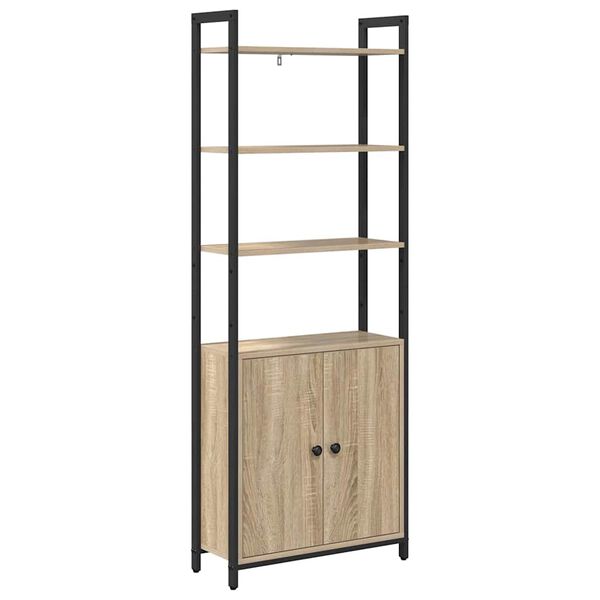 vidaXL Boekenkast Sonoma Eiken 60 x 24 x 161 cm Bewerkt hout