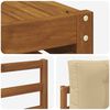 vidaXL Buiten bankenset met kussen 6 pcs Natuurlijk en Beige
