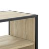 vidaXL Tv-meubel 80x31x39,5 cm bewerkt hout metaal sonoma eikenkleurig
