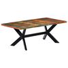 vidaXL Eettafel 200x100x75 cm massief gerecycled hout