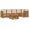 vidaXL Buiten bankenset 6 st Naturel Polyester