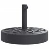 vidaXL Parasolvoet voor stokken van &Oslash;38 / 48 mm 25 kg rond