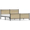 vidaXL Bedframe zonder matras metaal sonoma eikenkleurig 180x200 cm
