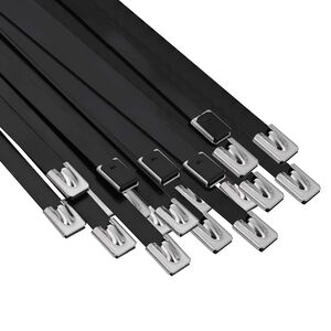 vidaXL Kabelbinders 50 st 7,9 x 700 mm Zwart