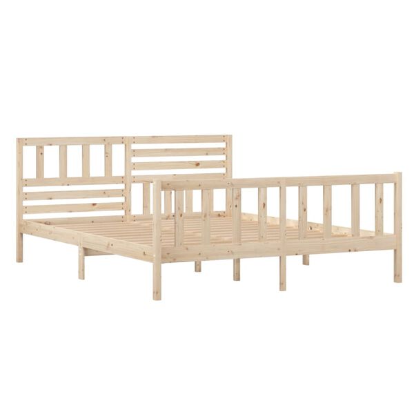 vidaXL Bedframe massief hout 120x200 cm