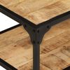 vidaXL Salontafel 90x45x35 cm massief ruw mangohout