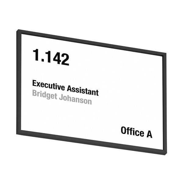 MOEDEL Deurbordje A6 zwart