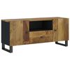 vidaXL Tv-meubel 105x33,5x46 cm massief mangohout en bewerkt hout
