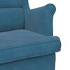 vidaXL Fauteuil fluweel blauw