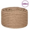 vidaXL Touw 100 m lang 16 mm dik jute