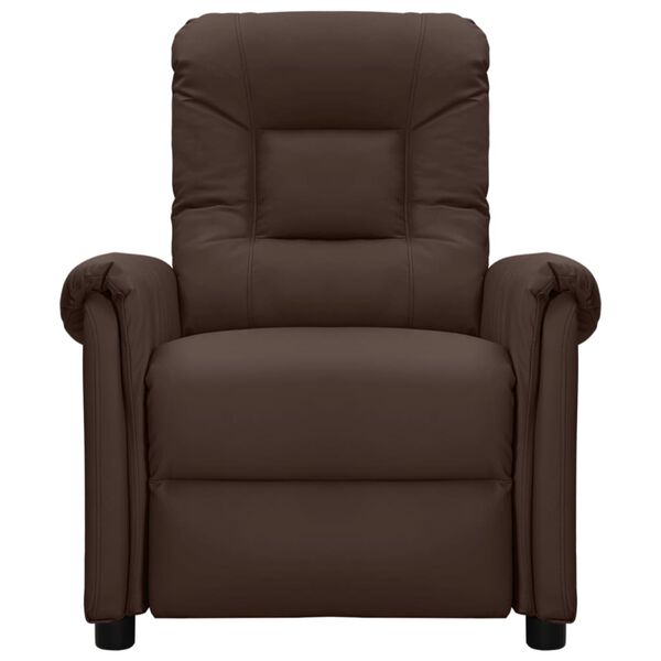 vidaXL Massagestoel elektrisch kunstleer bruin