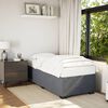 vidaXL Bedframe zonder matras 90x200 cm fluweel donkergrijs