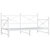 vidaXL Slaapbank met onderschuifbed zonder matras 107x203 cm staal wit