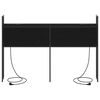 vidaXL Opberghoofdbord met Oplaadstation Zwart eiken 153 x 15 x 98 cm