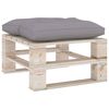 vidaXL 4-delige Loungeset met kussens pallet grenenhout