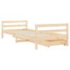 vidaXL Kinderbedframe met lades 80x200 cm massief grenenhout