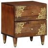 vidaXL Nachtkastje Honingbruin 40 x 33 x 46 cm Massief Mango Hout