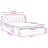 vidaXL Bed met matras fluweel donkergrijs 120x200 cm