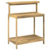 vidaXL Buiten pottingbank 86,5 x 48,5 x 106 cm Massief Acaciahout Wit