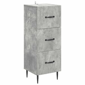 vidaXL Ladenkast Betongrijs 33 x 34,5 x 89,5 cm Bewerkt hout