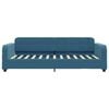 vidaXL Slaapbank met onderschuifbed 100x200 cm fluweel blauw