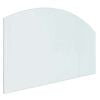 vidaXL Vuurplaats Glazen Plaat Doorzichtig 100 x 60 cm Glas