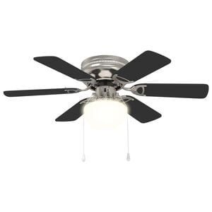 vidaXL Plafondventilator met licht &Oslash; 82 cm Zwart