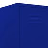 vidaXL Lockerkast 35x46x180 cm staal marineblauw